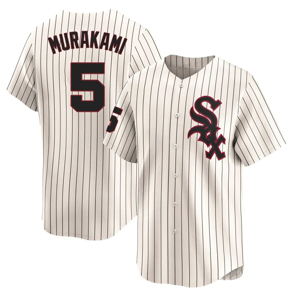Silnrao C.White Sox #5 Munetaka Murakami Player Cream Cooperstown Collection Limited Home Stitched Jerseys