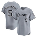 Silnrao C.White Sox #5 Munetaka Murakami Player Gray Road Limited Home Stitched Jerseys