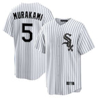 Silnrao C.White Sox #5 Munetaka Murakami Player White Stripe Home Game Stitched Jerseys