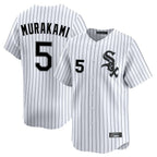 Silnrao C.White Sox #5 Munetaka Murakami Player White Stripe Limited Home Stitched Jerseys