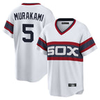 Silnrao C.White Sox #5 Munetaka Murakami Player White T-shirt Home Game Stitched Jerseys