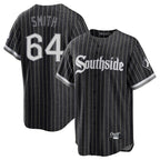 Silnrao C.White Sox #64 Shane Smith Player Black City Connect Home Game Stitched Jerseys