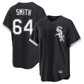 Silnrao C.White Sox #64 Shane Smith Player Black Home Game Stitched Jerseys