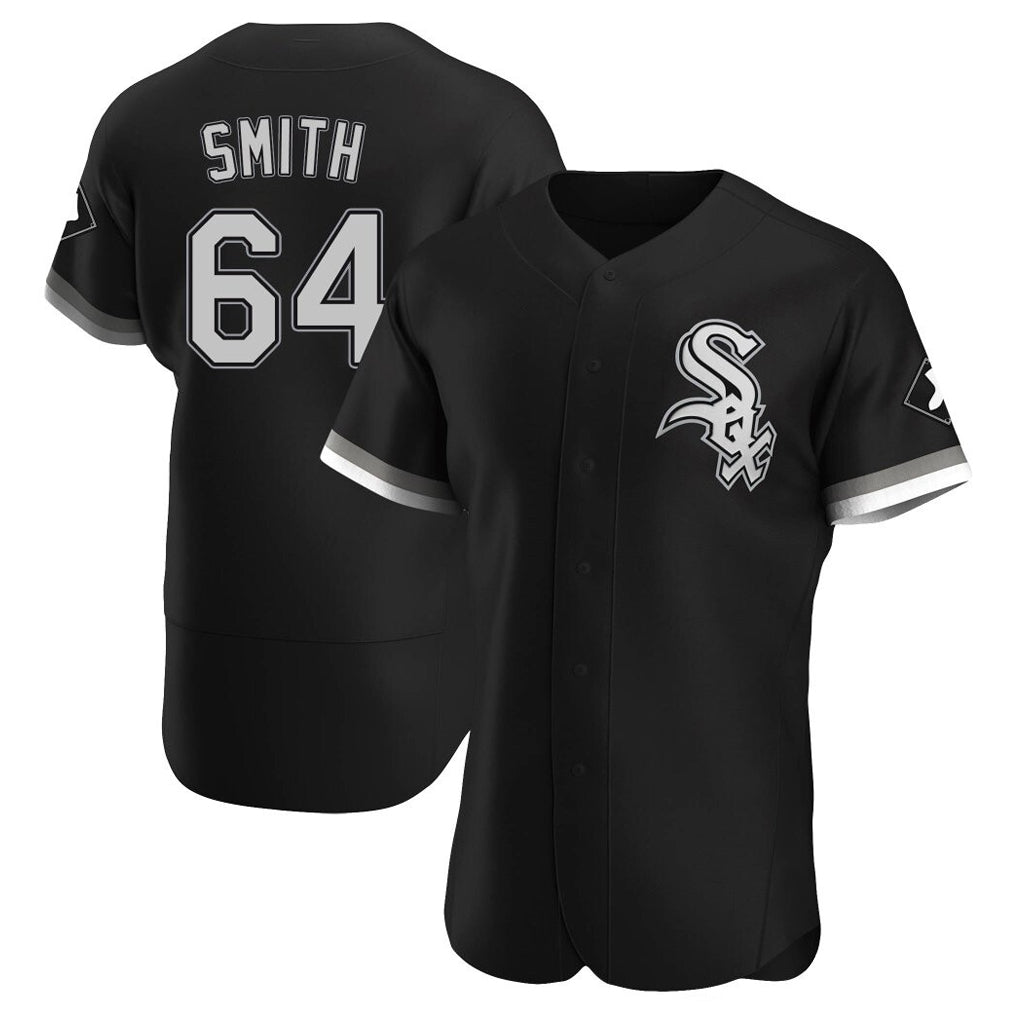 Silnrao C.White Sox #64 Shane Smith Player Black Limited Elite Home Stitched Jerseys