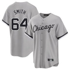 Silnrao C.White Sox #64 Shane Smith Player Gray Home Game Stitched Jerseys
