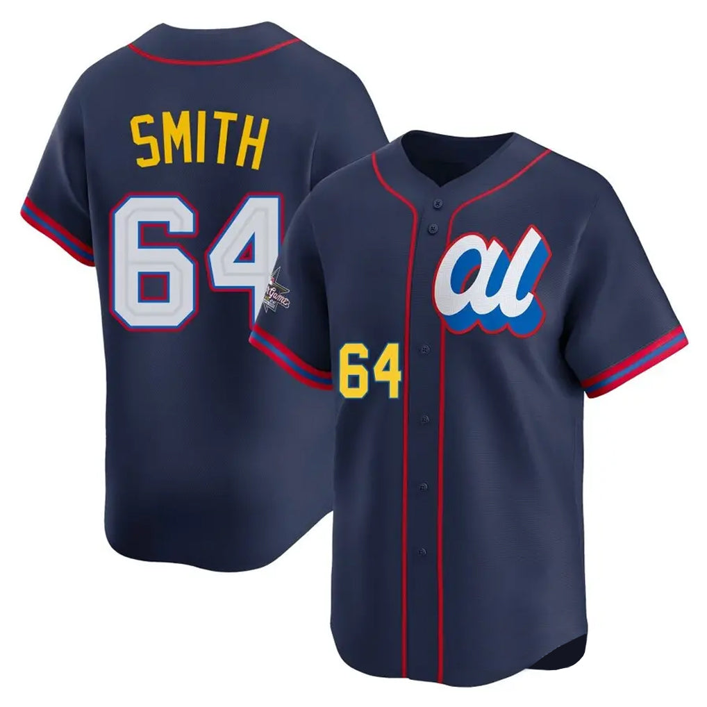 Silnrao C.White Sox #64 Shane Smith Player Navy Limited American League All-Star Edition Stitched Jerseys