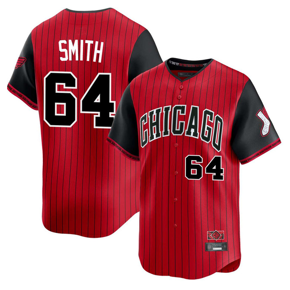 Silnrao C.White Sox #64 Shane Smith Player Red City Connect Limited Home Stitched Jerseys