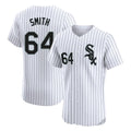 Silnrao C.White Sox #64 Shane Smith Player White Stripe Limited Elite Home Stitched Jerseys