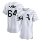 Silnrao C.White Sox #64 Shane Smith Player White Stripe Limited Elite Home Stitched Jerseys