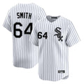 Silnrao C.White Sox #64 Shane Smith Player White Stripe Limited Home Stitched Jerseys