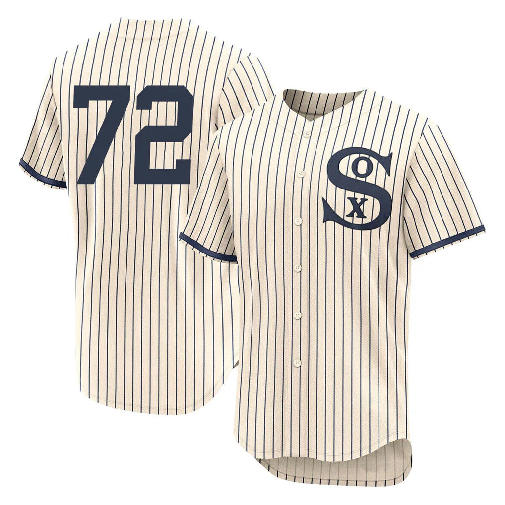 Silnrao C.White Sox #72 Carlton Fisk Player Cream Field of Dreams Limited Elite Home Stitched Jerseys