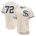 Silnrao C.White Sox #72 Carlton Fisk Player Cream Field of Dreams Limited Elite Home Stitched Jerseys