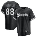 Silnrao C.White Sox #88 Luis Robert Jr Player Black City Connect Home Game Stitched Jerseys