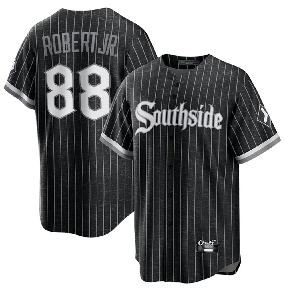 Silnrao C.White Sox #88 Luis Robert Jr Player Black City Connect Home Game Stitched Jerseys