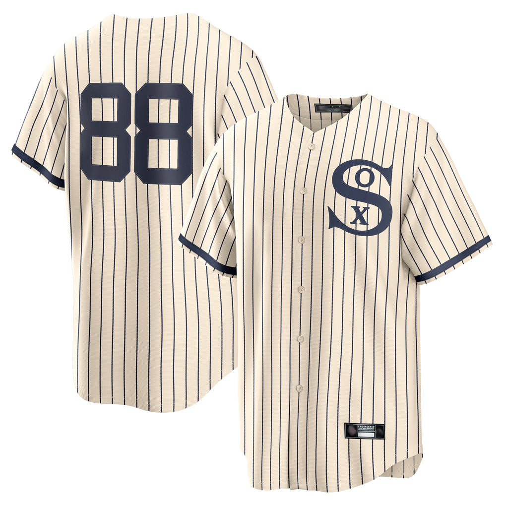 Silnrao C.White Sox #88 Luis Robert Jr Player Cream Field of Dreams Home Game Stitched Jerseys