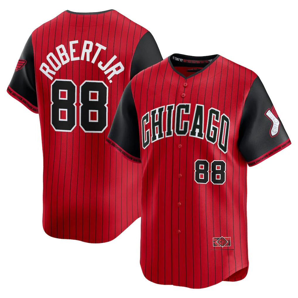 Silnrao C.White Sox #88 Luis Robert Jr Player Red City Connect Limited Home Stitched Jerseys