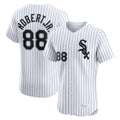 Silnrao C.White Sox #88 Luis Robert Jr Player White Stripe Limited Elite Home Stitched Jerseys