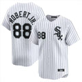 Silnrao C.White Sox #88 Luis Robert Jr Player White Stripe Limited Home Stitched Jerseys