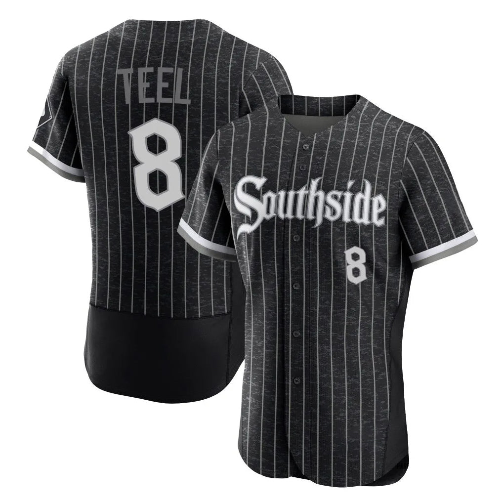Silnrao C.White Sox #8 Kyle Teel Player Black City Connect Limited Elite Home Stitched Jerseys