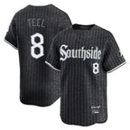 Silnrao C.White Sox #8 Kyle Teel Player Black City Connect Limited Home Stitched Jerseys