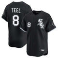 Silnrao C.White Sox #8 Kyle Teel Player Black Limited Home Stitched Jerseys