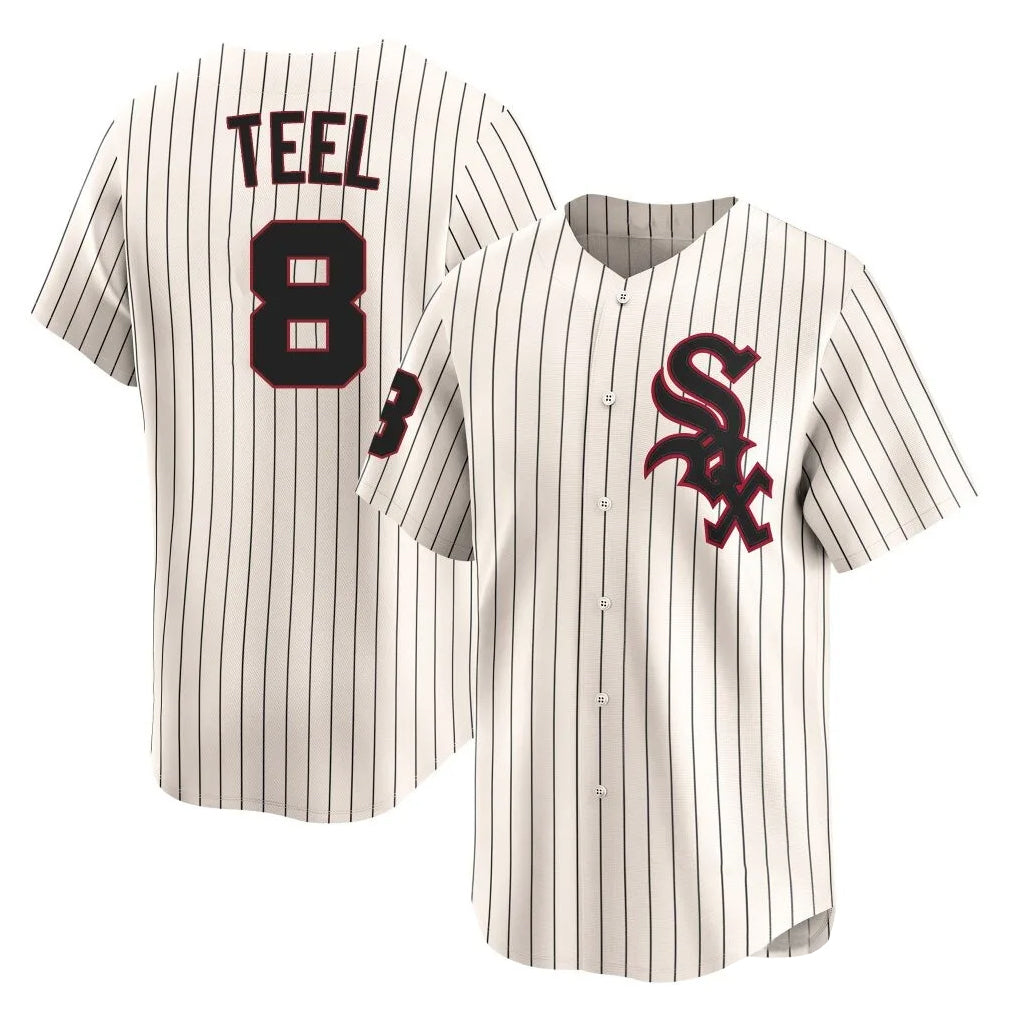 Silnrao C.White Sox #8 Kyle Teel Player Cream Cooperstown Collection Limited Home Stitched Jerseys
