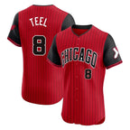 Silnrao C.White Sox #8 Kyle Teel Player Red City Connect Limited Elite Home Stitched Jerseys