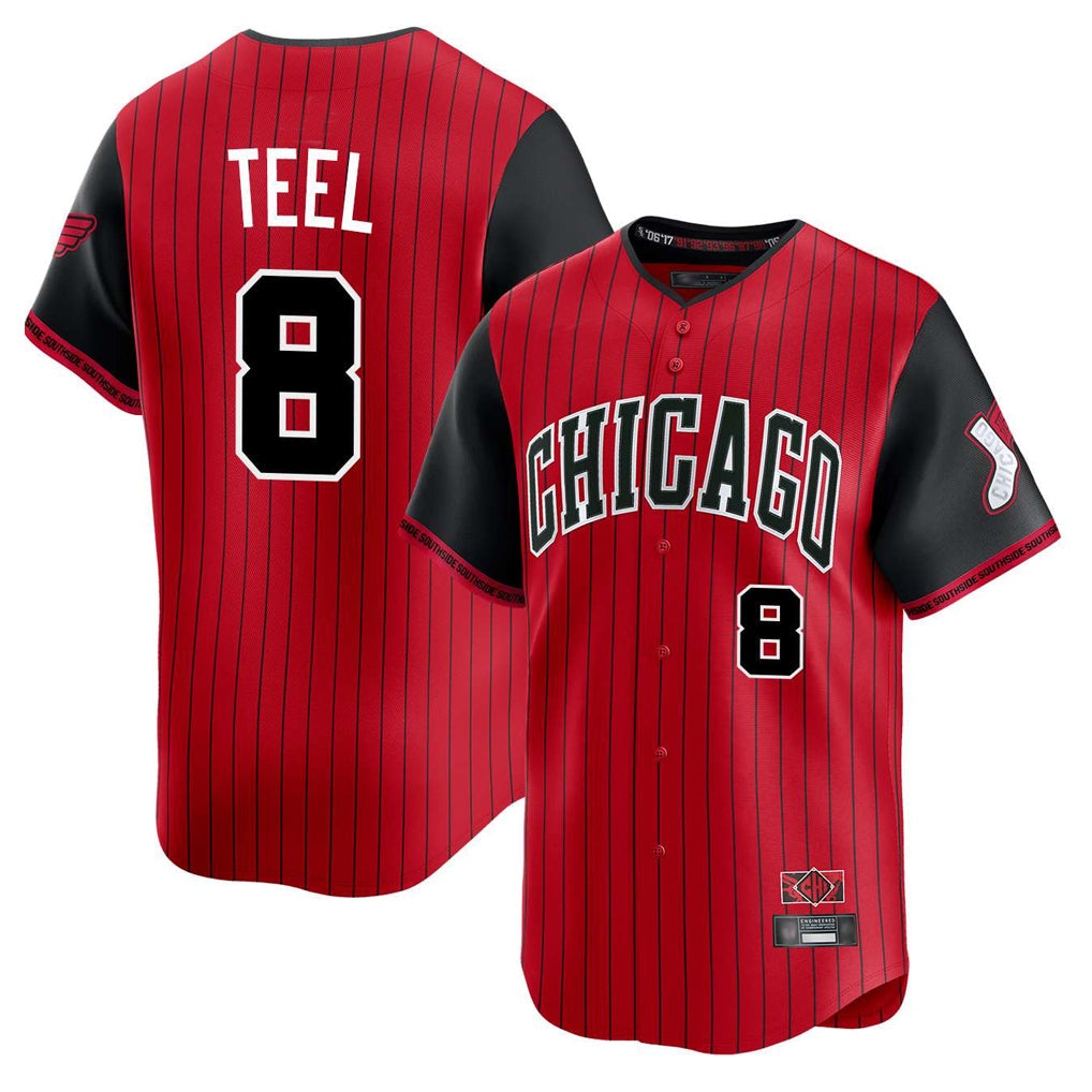 Silnrao C.White Sox #8 Kyle Teel Player Red City Connect Limited Home Stitched Jerseys