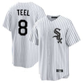 Silnrao C.White Sox #8 Kyle Teel Player White Stripe Home Game Stitched Jerseys