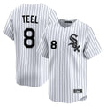 Silnrao C.White Sox #8 Kyle Teel Player White Stripe Limited Home Stitched Jerseys