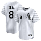 Silnrao C.White Sox #8 Kyle Teel Player White Stripe Limited Home Stitched Jerseys