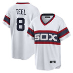 Silnrao C.White Sox #8 Kyle Teel Player White T-shirt Home Game Stitched Jerseys