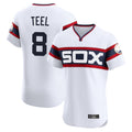Silnrao C.White Sox #8 Kyle Teel Player White T-shirt Limited Elite Home Stitched Jerseys
