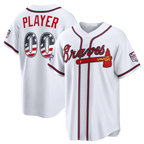 Silnrao Custom A.Braves 2026 All-Star Edition Stars & Stripes White Stadium Jerseys