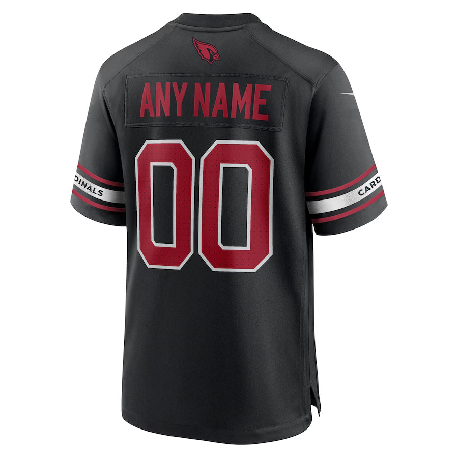 Silnrao Custom A.Cardinals Black Replica Alternate Game Stitched Jerseys