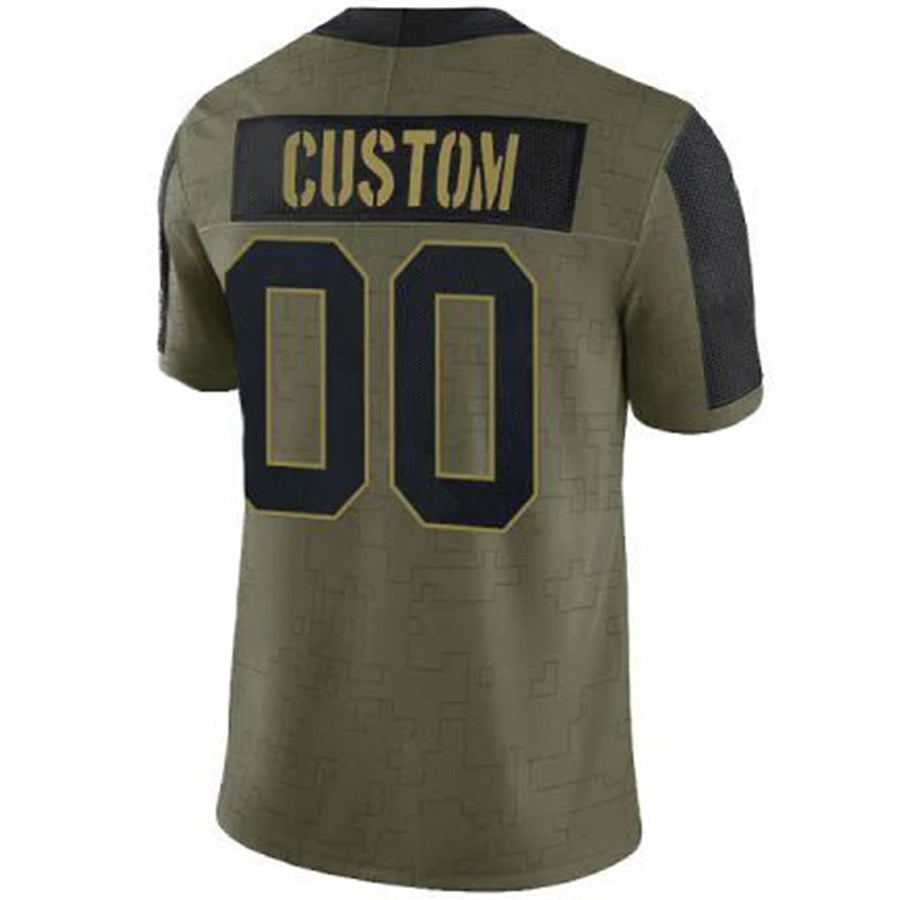 Silnrao Custom A.Cardinals Olive Salute To Service Limited Stitched Jerseys