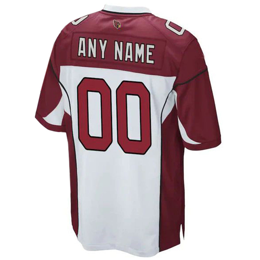 Silnrao Custom A.Cardinals White-Red Game Stitched Jerseys