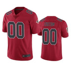 Silnrao Custom A.Falcons Red Color Rush Limited Stitched Jerseys