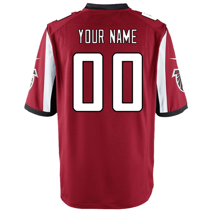 Silnrao Custom A.Falcons Red Game Stitched Jerseys