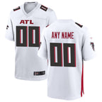 Silnrao Custom A.Falcons White Home Game Stitched Jerseys