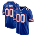 Silnrao Custom B.Bills Royal Royal Game Stitched Jerseys