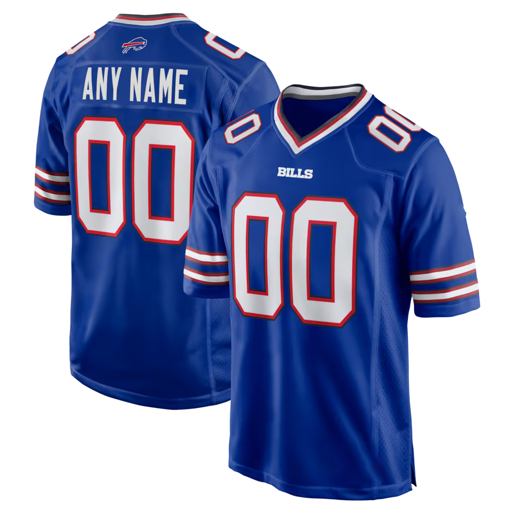 Silnrao Custom B.Bills Royal Royal Game Stitched Jerseys