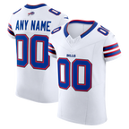 Silnrao Custom B.Bills White Vapor F.U.S.E. Elite Stitched Jerseys