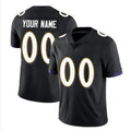 Silnrao Custom B.Ravens Black Replica Limited Game Stitched Jerseys