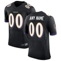 Silnrao Custom B.Ravens Black Speed Machine Elite Stitched Jerseys