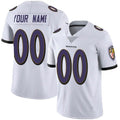 Silnrao Custom B.Ravens White Vapor F.U.S.E. Limited Stitched Jerseys