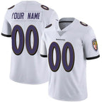 Silnrao Custom B.Ravens White Vapor F.U.S.E. Limited Stitched Jerseys