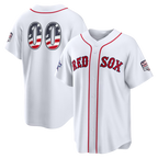 Silnrao Custom B.Red Sox 2026 All-Star Edition Stars & Stripes White Stadium Jerseys