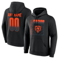 Silnrao Custom C.Bears Black Home Field Pop Personalized Name Number Hoodie Stitched Jerseys