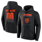 Silnrao Custom C.Bears Black Home Field Pop Personalized Name Number Hoodie Stitched Jerseys